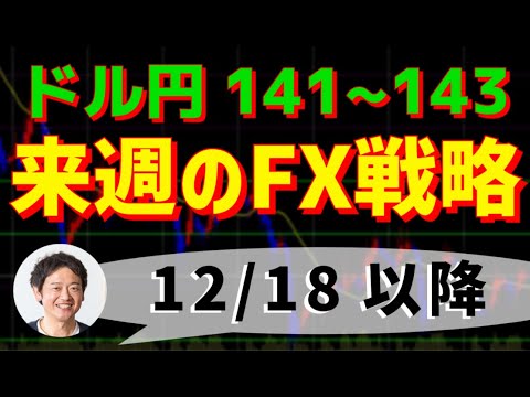 FXトレード戦略 12/18(月)以降　ドル円141～143レンジ